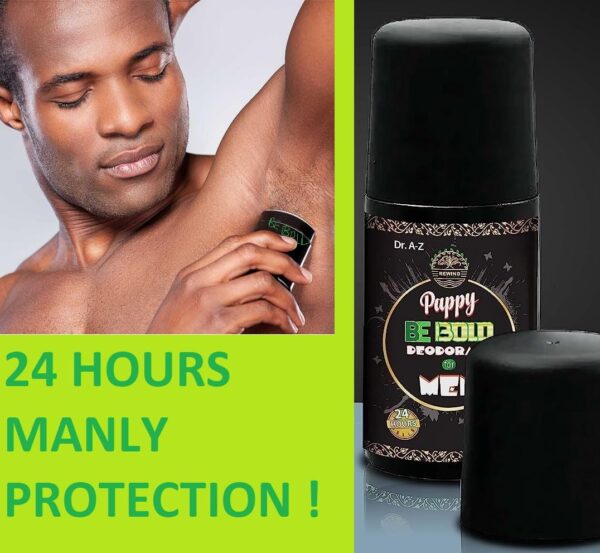 BE BOLD Men's 24H Roll-On Deodorant, Intense Body Armpits Sweat, Underarm Odor Eliminator Roll On Deodorant For Men, Antiperspirant for Men, Long-Lasting, Natural Deodorant Fresh All Day - Image 3