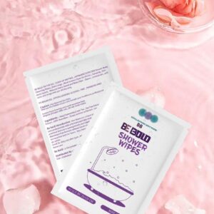 BE BOLD Shower Bathing Wipes Large Body Wipes for Adults Bathing , Workout Shower Wipes for Men, Lavender Deodorant Wipes, Body and Underarm Cleansing Wipes- Aluminum Free , Prevent and Eliminate Any Body Odor Naturally