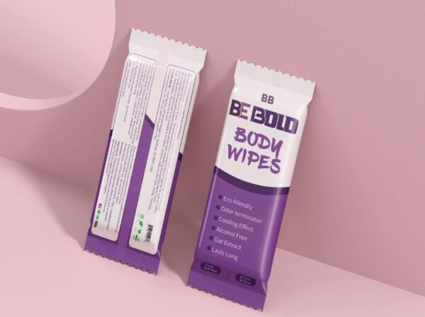 BE BOLD Body Deodorant Wipes, Body and Underarm Cleansing Wipes- Aluminum Free, Prevent and Eliminate Any Body Odor Naturally (Lavender) - Image 6