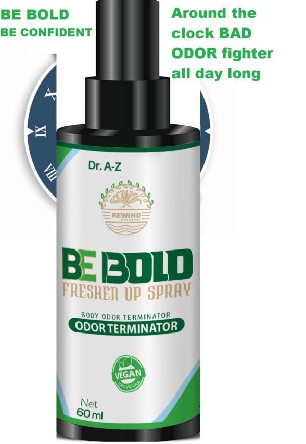 Be Bold Odor Eliminator Spray, Aluminum Free Deodorant – Freshen Up Armpits, Toes, Feet, Groin, Travel Bags, Organic Essential Oils Natural Deodorant Spray , Antiperspirant, Long Lasting- Attacks Root Cause Body Odour - Image 5