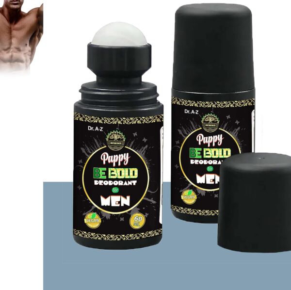 BE BOLD Men's 24H Roll-On Deodorant, Intense Body Armpits Sweat, Underarm Odor Eliminator Roll On Deodorant For Men, Antiperspirant for Men, Long-Lasting, Natural Deodorant Fresh All Day - Image 9