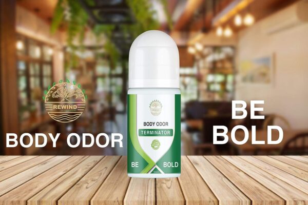 BE Bold Body Odor Eliminator Roll On Aluminum Free Under Arm Deodorant For Men, Women, Unisex Terminator Works At Source Odor