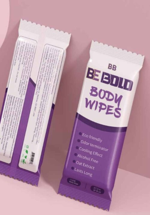 Be Bold Body Deodorant Wipes – Lavender Aluminum-Free Underarm & Body Odor Eliminator