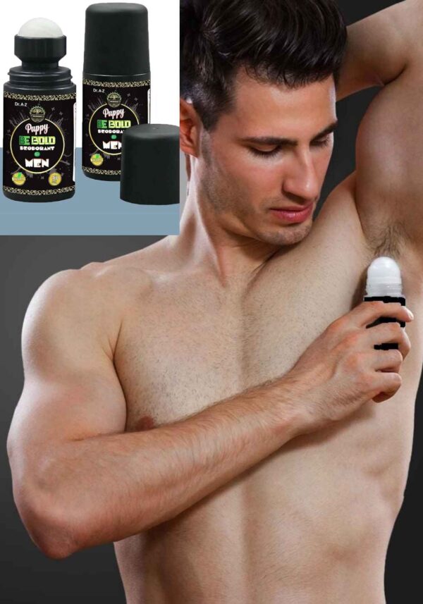 Be Bold Body Natural Men’s Deodorant – 24H Roll-On Sweat & Odor Protection