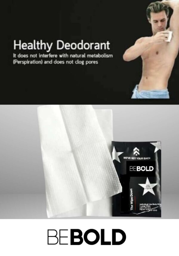 Be Bold Body Papi Man Flushable Wipes – Aloe & Vitamin E Fresh Instant Odor Terminator