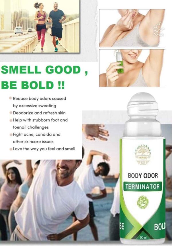 Be Bold Body Unisex Roll-On – Aluminum-Free Natural Deodorant for Men & Women, All-Day Freshness